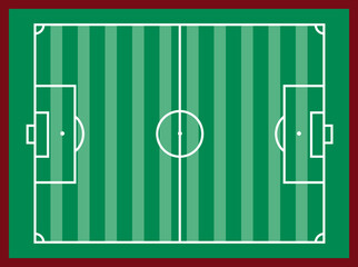 vector illustration of football field. soccer