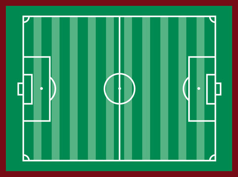 vector illustration of football field. soccer