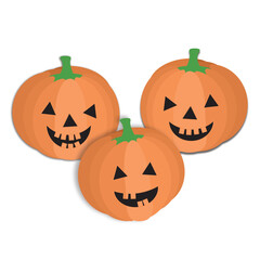 Spooky halloween pumpkins