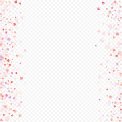 Obraz premium heart love vector confetti frame valentine pink