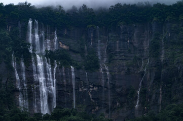 Magic of monsoon, Great Waterfalls in Cherapunji, Meghalaya, india
