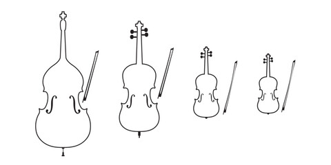 double bass, cello, viola, violin2 © Albina