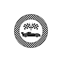 Formula one icon isolated on white background