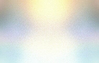 Shimmering frosted glass translucent texture. Winter outside view defocus empty background. Bright glow. Light pearlescent blue yellow sanded backdrop.