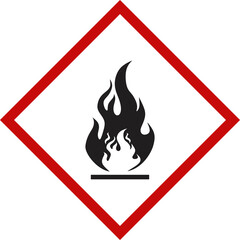 Pictogram for flammable substances PNG