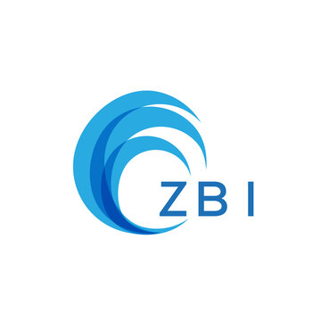 ZBI letter logo. ZBI blue image on white background. ZBI Monogram logo design for entrepreneur and business. ZBI best icon.
