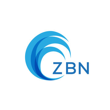 ZBN letter logo. ZBN blue image on white background. ZBN Monogram logo design for entrepreneur and business. ZBN best icon.
