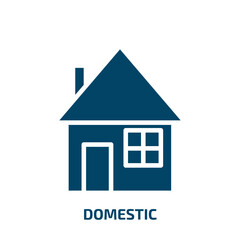 domestic icon from technology collection. Filled domestic, equipment, house glyph icons isolated on white background. Black vector domestic sign, symbol for web design and mobile apps