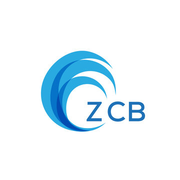 ZCB letter logo. ZCB blue image on white background. ZCB Monogram logo design for entrepreneur and business. ZCB best icon.

