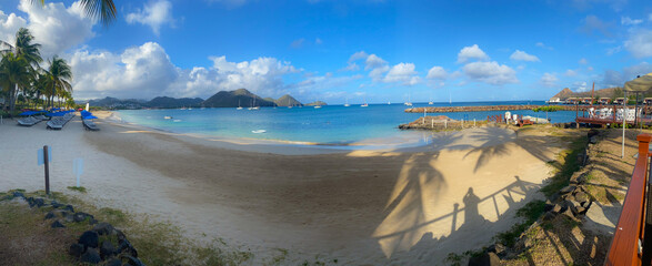 Naklejka premium Rodney Bay Panorama