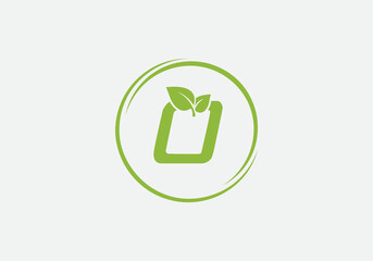 Green healthy food for nutrition logo vector download for beauty and herb medicine