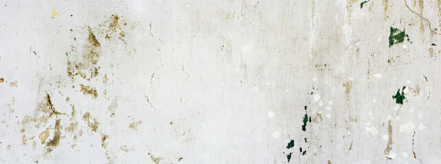 Fototapeta Postarzana, stara pionowa uliczna ściana z teksturą pęknięć. Panorama, tło, tapeta.
 obraz