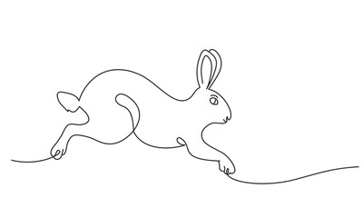 Running rabbit.