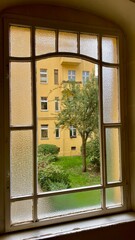 beautiful view from a home window in Berlin, Germany