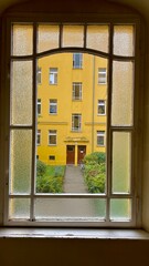 beautiful view from a home window in Berlin, Germany