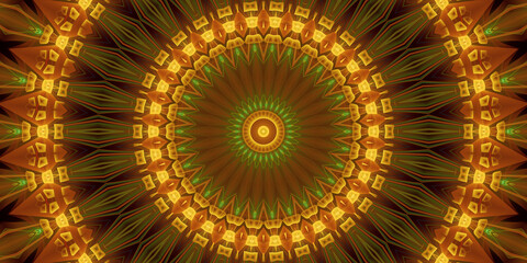 Mandala Fraktal Hintergrund Motiv für Druck und Internet in braun