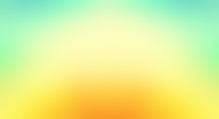 Yellow blue gradient blur empty background for tropical decor. Bright vivid soft backdrop. © avextra