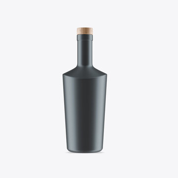 Ceramic Liquor Bottle Packaging Mockup. 3D render