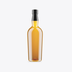 Whiskey Glass Bottle Mockup. 3D render