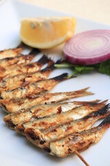 different kinds of cooked fish; grilled, poached, pan-broiled, bake 