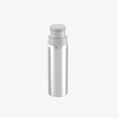 Metallic Cosmetic Bottle Mockup. 3D render