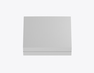 Gift Box Mockup with Bow Mockup. 3D render