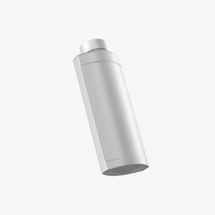 Plastic Liquid Bottle Mockup. 3D render