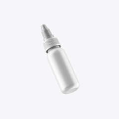 Plastic Dropper Bottle Mockup. 3D render