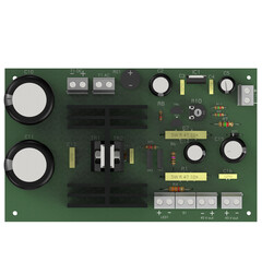 3D rendering illustration of an electronic circuit