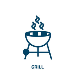 grill icon from electronic devices collection. Filled grill, , grill glyph icons isolated on white background. Black vector grill sign, symbol for web design and mobile apps