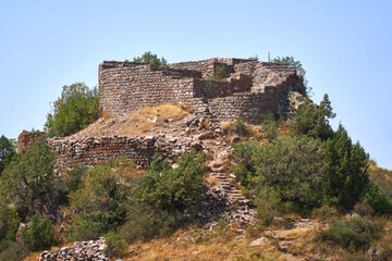 Ruins of Smbataberd fortress in Armenia