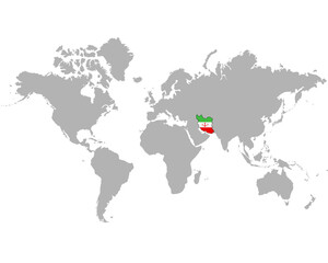 イランの地図