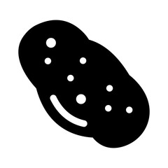 Potato icon with a black style that is suitable for your modern business