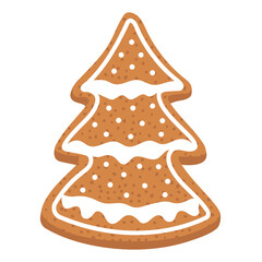 Christmas gingerbread cookie. Christmas tree cookie.