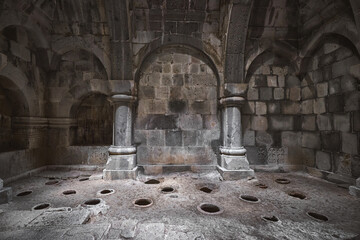 Old storehouse at the Haghpat Monastery complex in Armenia