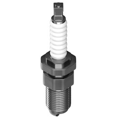 3D rendering illustration of an engine spark plug