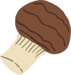 doodle freehand sketch drawing of mushroom vegetable.