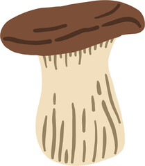 doodle freehand sketch drawing of mushroom vegetable.
