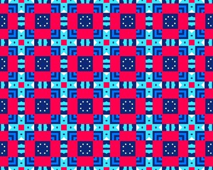 Fototapeta premium Abstract multicolored Seamless Pattern Illustration Background Texture In Geometric Ornamental Style