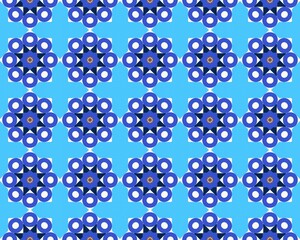 Geometric seamless abstract fabric Design with multicolor Pattern native tribal symmetrical Perfect