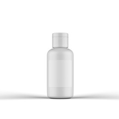 3D Cosmetic Product Bottle for Mockup transparency background