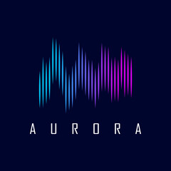 aurora logo - obrazy, fototapety, plakaty