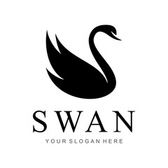 swan abstract logo © joko