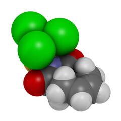 Captan fungicide molecule.
