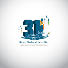 vector illustration for national unity day of India-31st October