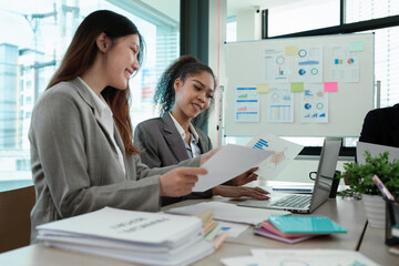 Multicultural Business people meeting at board room to brainstorming strategy workshop business