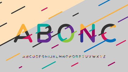 modern stylish typography letter logo design