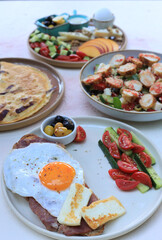 Breakfast is the first meal of the day usually eaten in the morning. Various 