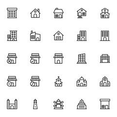 Outline icon for Building