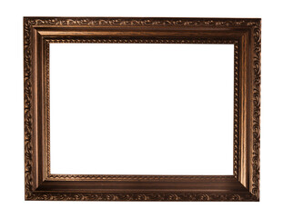 wooden ornate rectangular frame